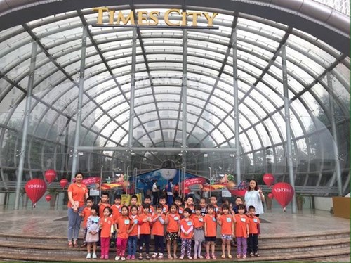 Các bé Trường Mầm non Bắc Biên tại trải nghiệm khu vui chơi VinKe - TimeCity (VIN KID’s EDUTAINMENT)