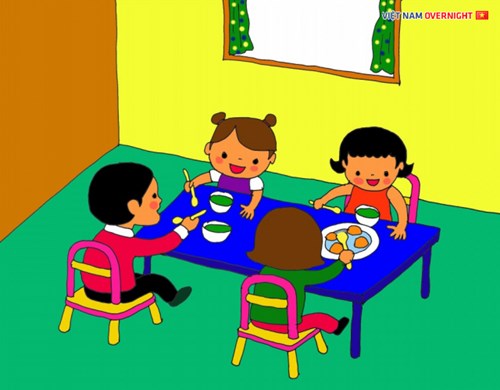 A1- Hoạt động tổ chức giờ ăn cho trẻ 