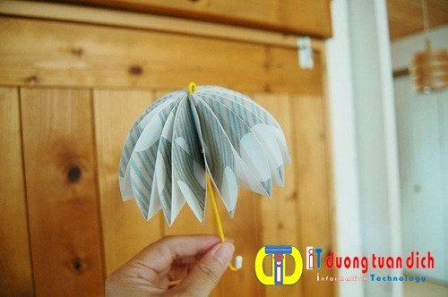 Hướng dẫn làm ô (dù) bằng giấy thủ công