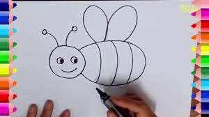 Hướng dẫn bé cách vẽ và tô màu con ong