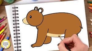 Hướng dẫn bé vẽ con gấu, tô màu con gấu