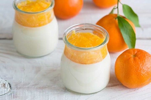 Món: Sữa chua cam, mật ong