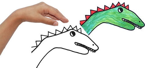 Cùng bé sáng tạo: Vẽ con khủng long