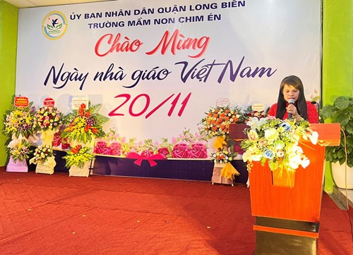 Buổi họp mặt đầy ý nghĩa của trường Mầm non Chim Én nhân kỷ niệm ngày Nhà giáo Việt Nam 20/11.