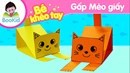 Video hướng dẫn trẻ làm con mèo bằng giấy
