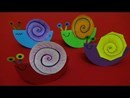 Video hướng dẫn trẻ làm những chú ốc sên bằng giấy màu