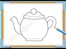 Video hướng dẫn trẻ vẽ ấm trà