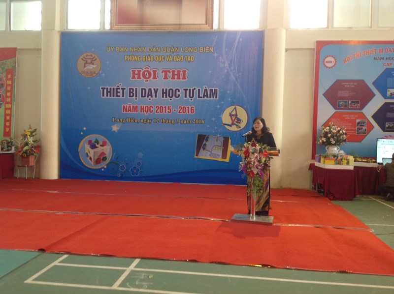Hội thi thiết bị dạy học tự làm Ngành GD&ĐT quận Long Biên