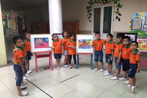 Các bé trường mầm non Đô thị Sài Đồng đã có thành xuất sắc trong hội thi  Liên hoan chúng cháu vui khỏe  do Phòng GD&ĐT Quận Long Biên tổ chức