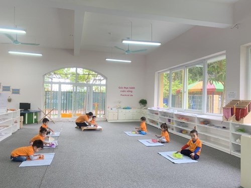 Montessori - Kỹ năng thực hành cuộc sống. Bài:  Hót rác . Giáo viên: Phạm Thị Chang