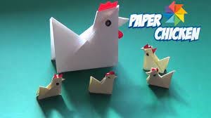 làm con gà bằng giấy