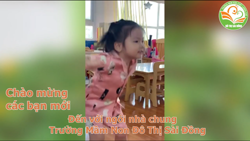 Những em bé mới của trường Mầm Non Đô Thị Sài Đồng