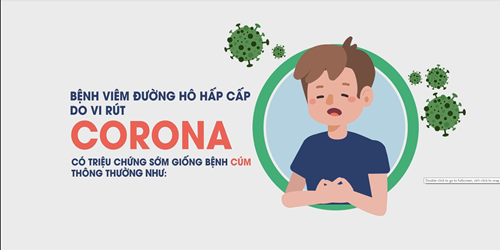 Thông điệp  phòng chống bệnh viêm đường hô hấp cấp  do vi rút corona