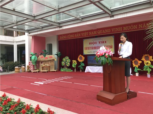 Trường MN Đô thị Việt Hưng tổ chức Hội thi “ Bé với trật tự văn minh đô thị, an toàn thực phẩm – phòng chống dịch bệnh và an toàn giao thông”  năm học 2017- 2018 