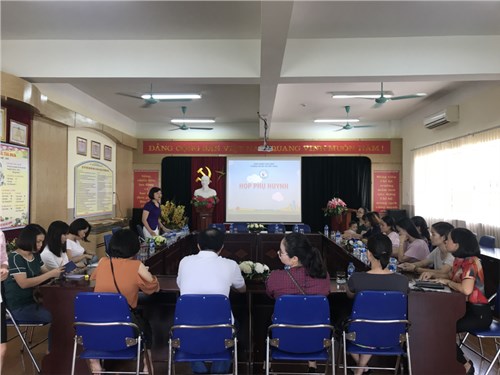 Trường MN Đô thị Việt Hưng tổ chức họp phụ huynh đầu năm học 2018 – 2019