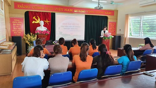 Trường MN Đô thị Việt Hưng tổ chức khai mạc hội thi giáo viên giỏi cấp trường