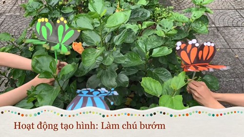 Video bài giảng Tạo hình: Làm chú bướm - Giáo viên: Trần Thị Thanh Thảo  - Trường MN Đô thị Việt Hưng