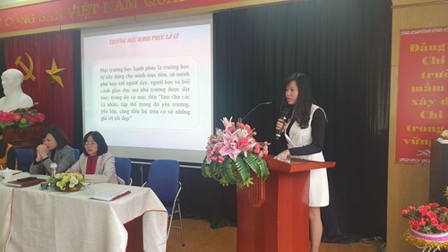 Trường mầm non Đô thị Việt Hưng tổ chức hội thảo chuyên môn chủ đề   Trường học hạnh phúc 