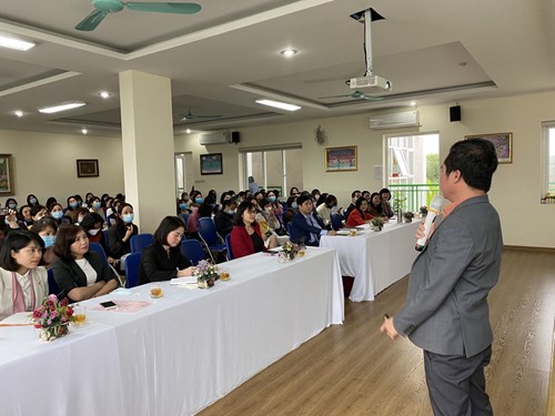 Hội thảo chuyên môn với chủ đề “Trường học hạnh phúc” cấp học Mầm non Quận Long Biên năm học 2020- 2021