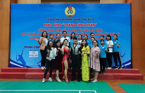 Trường mầm non Đô thị Việt Hưng tham gia ngày hội Văn hóa – Thể thao (VH-TT) trong công nhân viên chức lao động quận Long Biên năm 2021