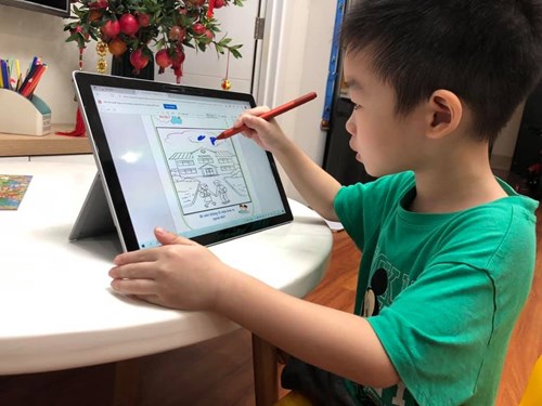 Trường MN Đô thị Việt Hưng tổ chức dạy học online năm học 2021-2022