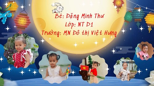 Bé Đặng Minh Thư - Làm đèn trung thu