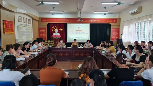 Trường mầm non Đô Thị Việt Hưng tổ chức hội nghị triển khai nhiệm vụ năm học 2022-2023