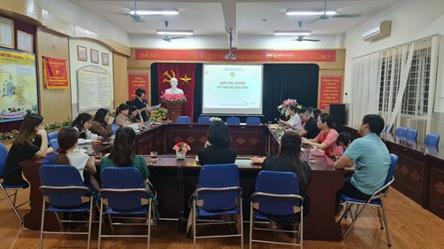 Trường mầm non Đô Thị Việt Hưng tổ chức họp phụ huynh đầu năm học 2022-2023