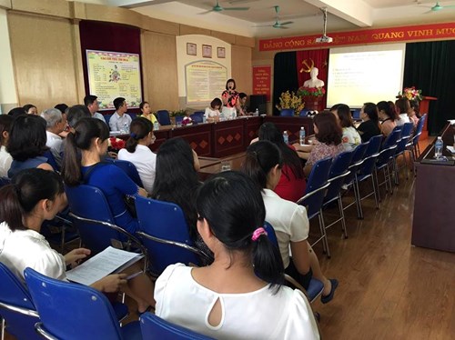 Trường mầm non Đô Thị Việt Hưng tổ chức họp phụ huynh đầu năm học 2016 – 2017