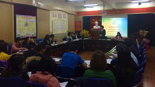 Lễ sơ kết học kì I năm học 2016 – 2017 của trường mầm non Đô thị Việt Hưng