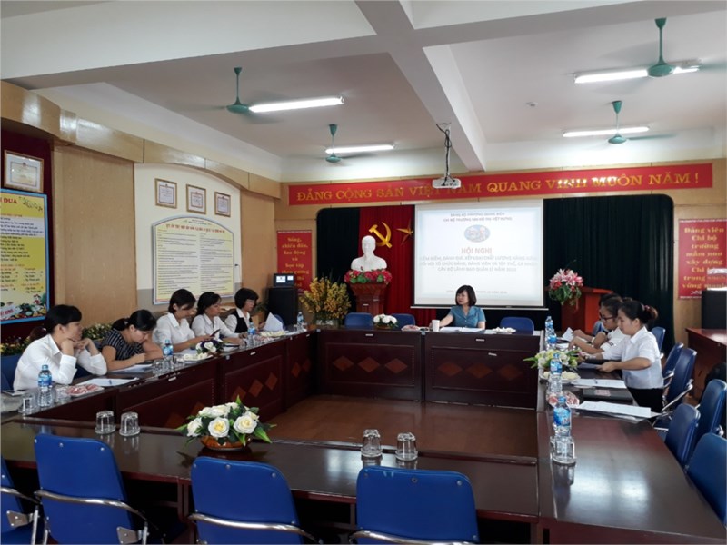 Công tác xây dựng và phát triển đội ngũ Đảng viên của chi bộ Mầm non Đô Thị Việt Hưng.