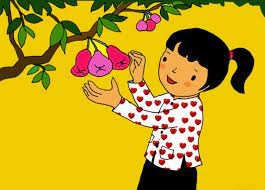 Thơ: Chùm quả ngọt  lứa tuổi MGB 3 - 4 tuổi  trường MN Giang Biên
