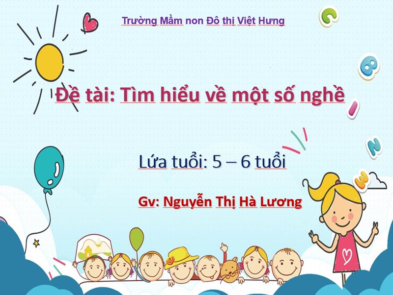 Nguyễn Thị Hà Lương - Đề tài: Tìm hiểu một số nghề