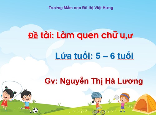 Nguyễn Thị Hà Lương - Làm quen với chữ u, ư