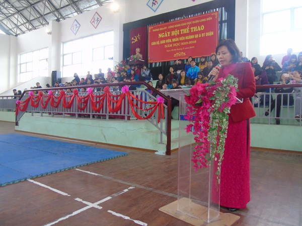 Khai mạc ngay hội TDTT ngành giáo dục quận Long Biên
