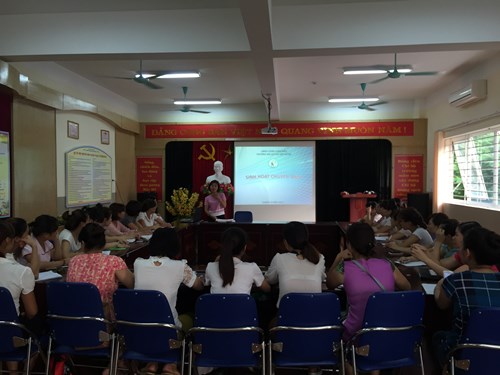 Phong trào thi đua viết sáng kiến kinh nghiệm của trường mầm non Đô thị Việt Hưng