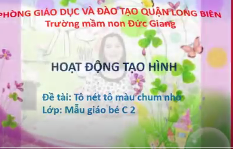Tô nét, tô màu chùm nho - GV Bành Thị Tâm