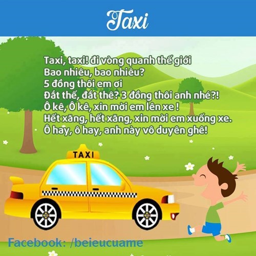 Bài thơ:  Taxi 