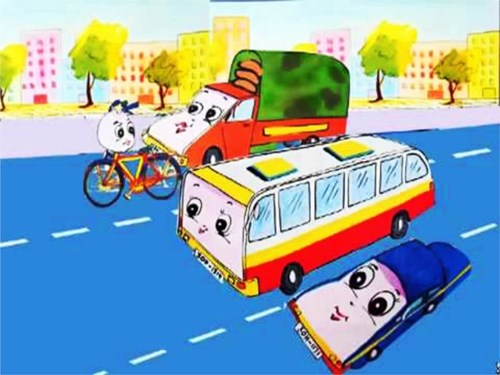 Truyện kể:  Xe đạp con trên đường phố 