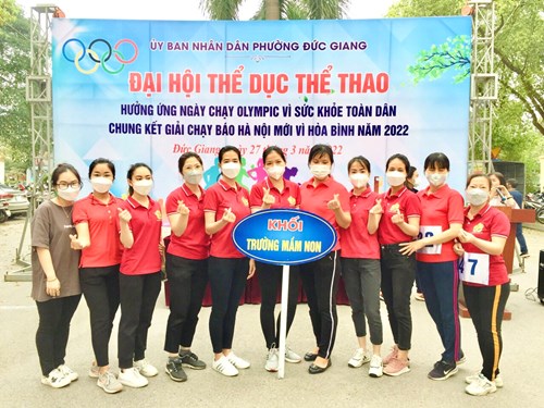 Trường mầm non Đức Giang tham gia Ngày chạy Olympic vì sức khỏe toàn dân, Chung kết giải chạy Báo Hà Nội Mới năm 2022