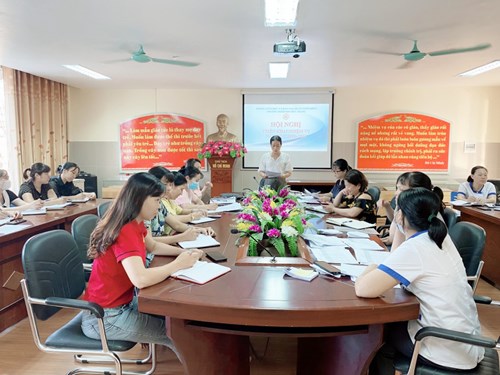 Trường mầm non đức giang tổ chức hội nghị triển khai nhiệm vụ năm học 2022 - 2023