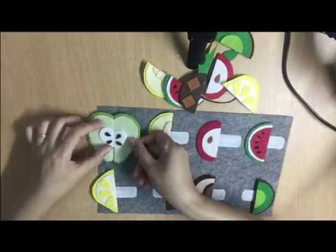 Cách làm đồ chơi học tập - ghép trái cây