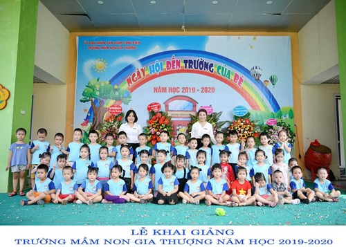 Các bé lớp MGL A2 với ngày khai giảng chào năm học mới 2019- 2020