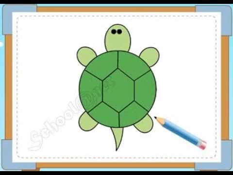 Cách vẽ con rùa