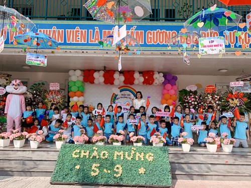 Các bé lớp Mẫu giáo lớn A6 tưng bừng trong Ngày hội đến trường năm học 2020-2021