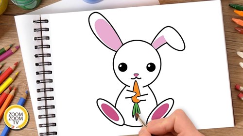 Dạy trẻ vẽ con thỏ