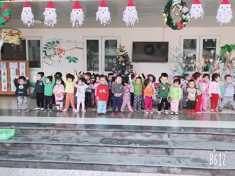 Ngày lễ Noel của các bé lớp Nhà trẻ D1