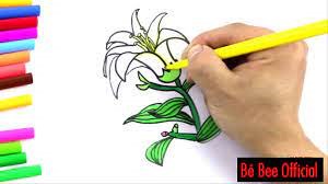 Video hướng dẫn trẻ vẽ hoa loa kèn