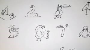 Hướng dẫn bé vẽ các con vật từ chữ số từ 1-10