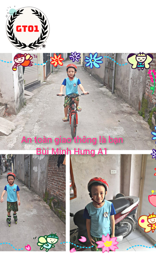 SBD: 01 - Bé: Bùi Minh Hưng - Cuộc thi ảnh  Gia đình bé với an toàn giao thông 